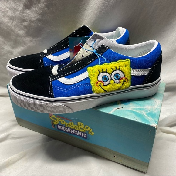 SpongeBob Vans mens sz 8 - Suede Leather New Collectors - Picture 1 of 9